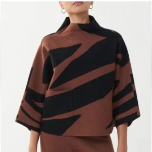 NWT Beautiful Joseph Ribkoff Brown and Black Sweater Set Retail Over $400/set!!! - Picture 4 of 12